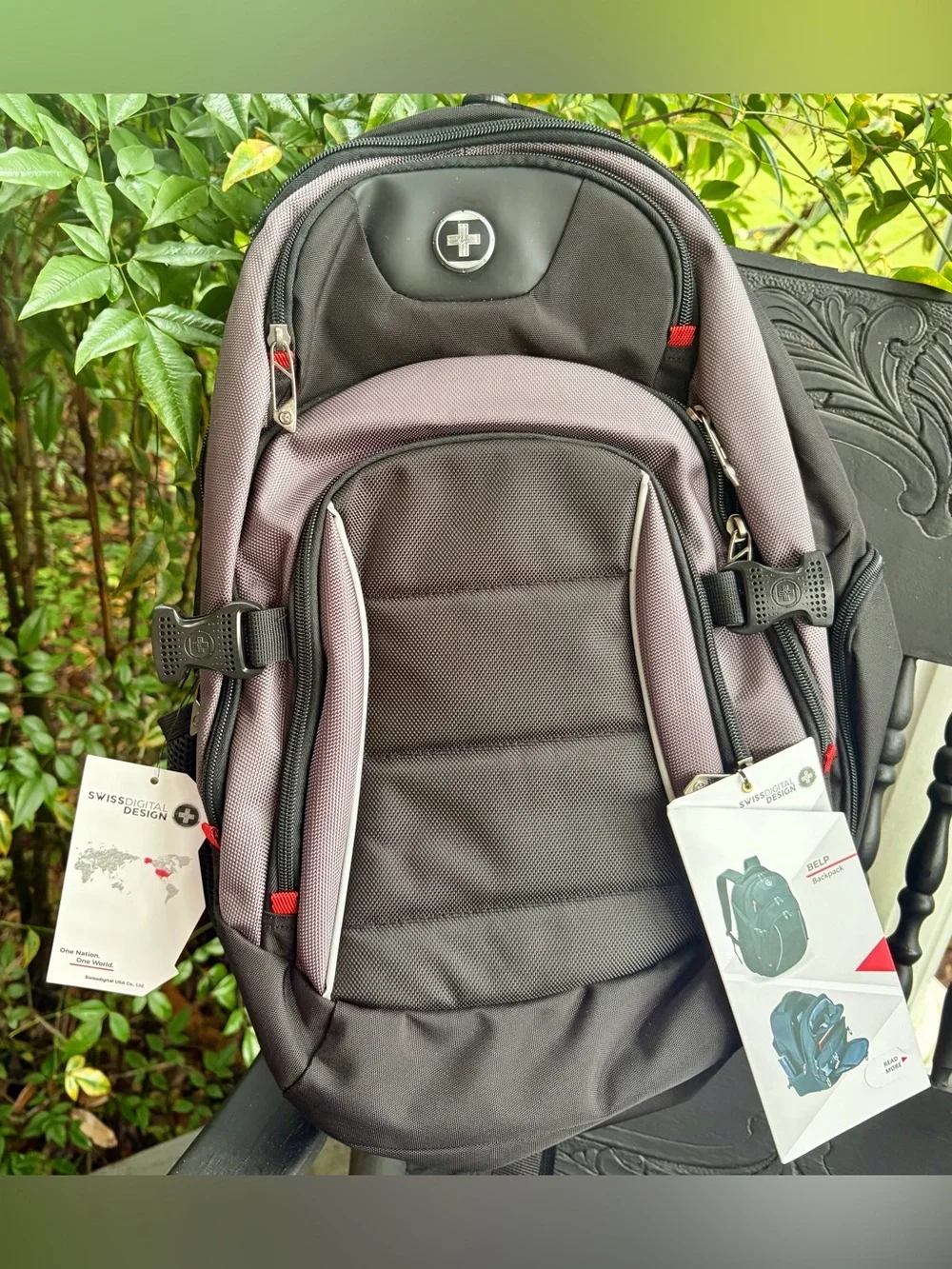 NWT SWISSGEAR Black and Gray Everyday Laptop Backpack